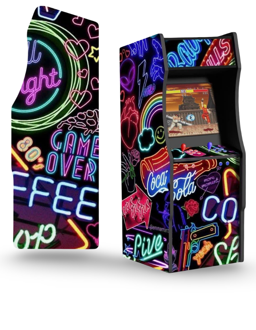 Borne arcade disco night neon